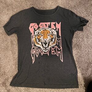 Fierce Tiger Graphic Charcoal Tee